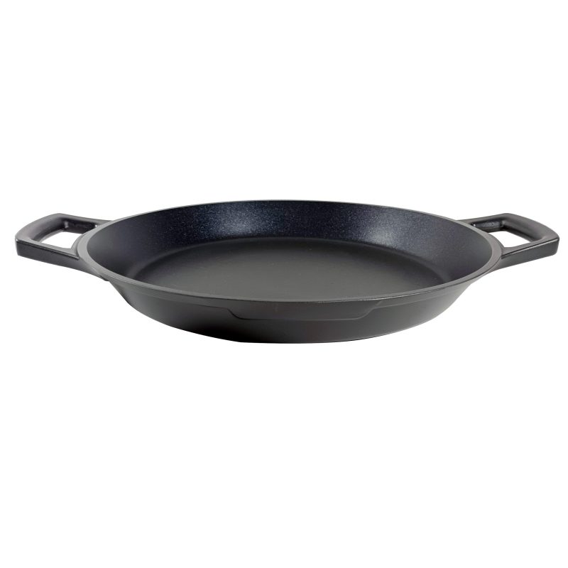 Cast aluminum nonstick paella pan