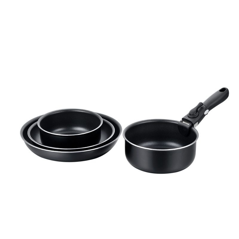 nonstick cookware with removable handle