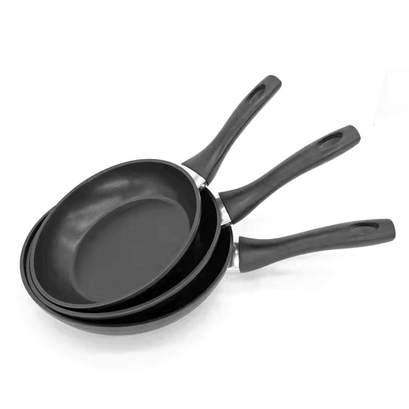 Black nonstick aluminum forged frypan