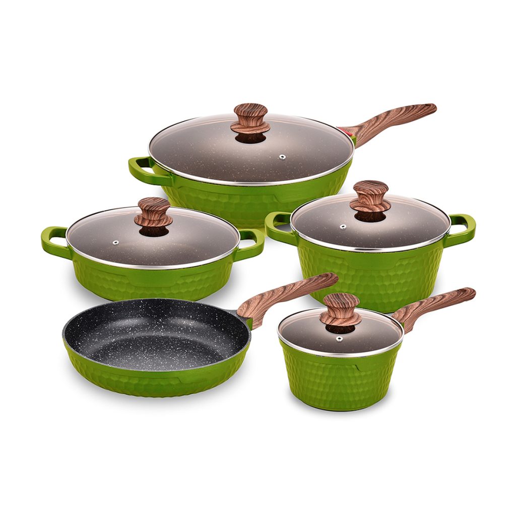 hexagon aluminum cookware set